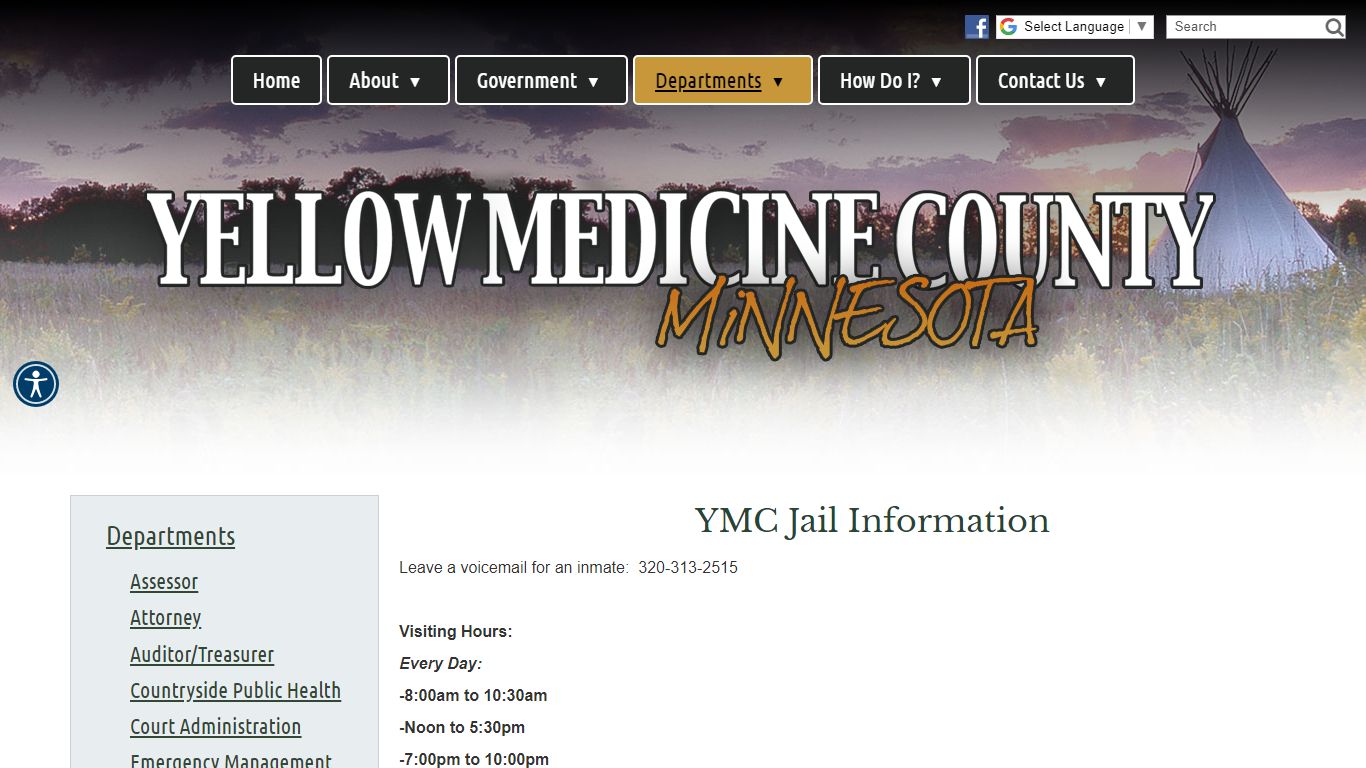 YMC Jail Information - Yellow Medicine County, MN