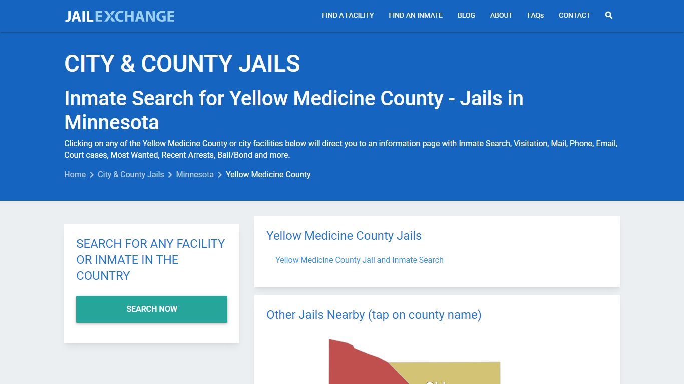 Inmate Search for Yellow Medicine County - Jails in Minnesota